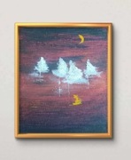 "Four dreams" autorski obraz strukturalny z certyfikatem autentyczności 