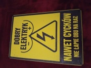 Tablica metalowa do powieszenia Elektryk 30x20 cm 