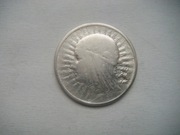 POLSKA MONETA  2 zł 1933 r. GŁOWA KOBIETY JADWIGA (SREBRO ) 