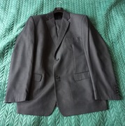 Garnitur męski dwuczęściowy popiel rozmiar XXL spodnie i marynarka szary 