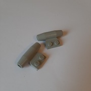 Lego 3475a Old Light Gray Engine Smooth Small 1x2 Plate No Axle Holders 