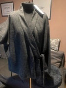 ZARA sweter kardigan tunika oversize asymetryczny kimono kopertowy wiązany 