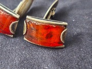 Stare srebrne spinki do mankietów