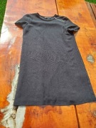 Czarna sukienka mini z plisowany tyłem Zara M 38 