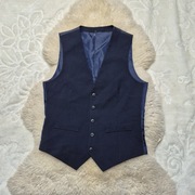 Kamizelka garniturowa S Granatowa Burton Menswear London 