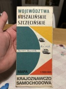 MAPA KRAJOZNAWCZO SAMOCHODOWA - WOJEWÓDZTWA KOSZALIŃSKIE I SZCZECIŃSKIE