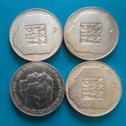 Zestaw 4 x 200 złotych z 1974 i 1975 PRL Srebro