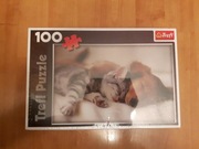 puzzle 100 elementów nowe pies i kot