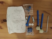 Zestaw montażowy do WC i bidetów Simas F85