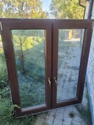 Okna używane orzech