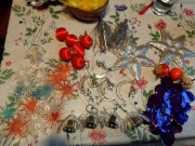 Plastikowe ozdoby choinkowe mix vintage PRL