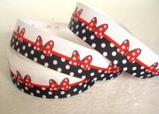 WSTĄŻKA RYPSOWA 25mm MYSZKA MIKI MINNIE MOUSE DISNEY 19,5m