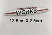 Mini JCW Emblemat John Cooper Works Naklejka Chrom