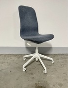 LANGFJALL Krzesło konferencyjne biurowe obrotowe IKEA niebieskie 5 kółka