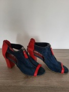 Buty letnie. Skóra z Jeansem. Rozmiar 39