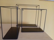 Zestaw 3metalowyvh półek ściennych w stylu loft