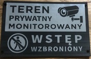 Tabliczka ostrzegawcza teren prywatny 