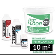 Mikrocement w kolorze beżowym. Zestaw FESTFLOOR GO BASIC -10M2