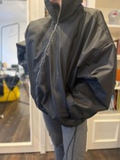 Kurtka oversize bomber collar