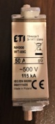 Bezpiecznik mocy ETI NH000 gG 63A 50A 80A 
