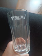 Szklanka Wyborowa z grubego szkła 