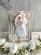 Pamiątka Pierwszej Komunii Świętej Anioł Stróż w ramce 