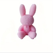 Świeczka kształt królika kolor różowy 
