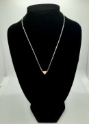 Naszyjnik z sercem złoty