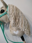 Hobby horse koń na kiju - nowy gratis derka kantar oraz wodze 