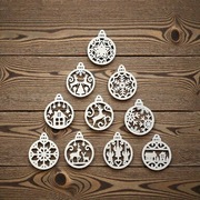 Ozdoby świąteczne plastikowe do powieszenia na choince