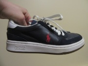 RALPH LAUREN POLO damskie buty sportowy styl granatowe skórzane _ 35,5