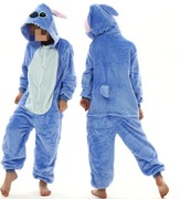 Nowy kombinezon, strój mięciutki Stitch uszka 120 cm