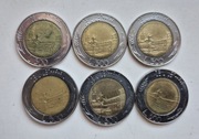 6 monet 500 lirów Włoskich 1986-1992