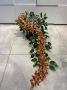 Kompozycja nagrobna  z wiklinowym sercem