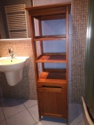 Regał szafka słupek łazienkowy drewniany