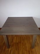 Stół kwadratowy 105x105 cm Ikea STORNAS bejcowany szary brązowy
