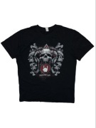 Czarna Koszulka styl retro metal hard rock heavy czaszki vintage