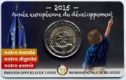 BELGIA 2015 2 EURO OKOL.  UNC !!!!!!!!!!