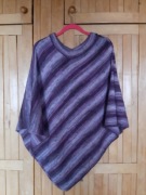 Poncho Ponczo Narzutka 44/46, Rękodzieło Handmade