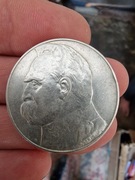 Moneta 10zl pilsudski  1936r oryginalna srebro