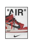 Plakat A4 21x30 Air Jordan 1 x Off White Y2K do pokoju