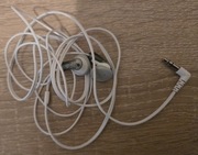 Słuchawki Sony białe przewodowe, douszne, złącze miniJack (3,5mm Jack)