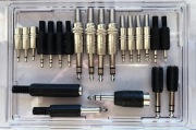 Wtyki i gniazda mały Jack 3,5 mm i duży 6,3 + 5 Pin Zestaw: XL 22 szt.