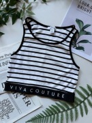 Crop top w paski S w prążek