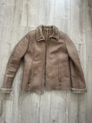 100% skórzana kurtka w kożuchem w środek