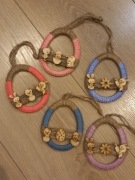 Jajko dekoracja świąteczna Wielkanoc Zestaw 5 szt. HandMade Rękodzieło