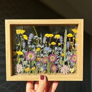 Obraz suszone kwiaty w ramce