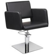 Fotele skórzane czarne regulowane obrotowe 