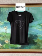 Guess kopszulka wysadzana kamieniami biżuteryjna top t-shirt  unikat 