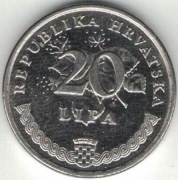 Chorwacja 20 lipa lip 1997 - 18,5 mm - nr 1